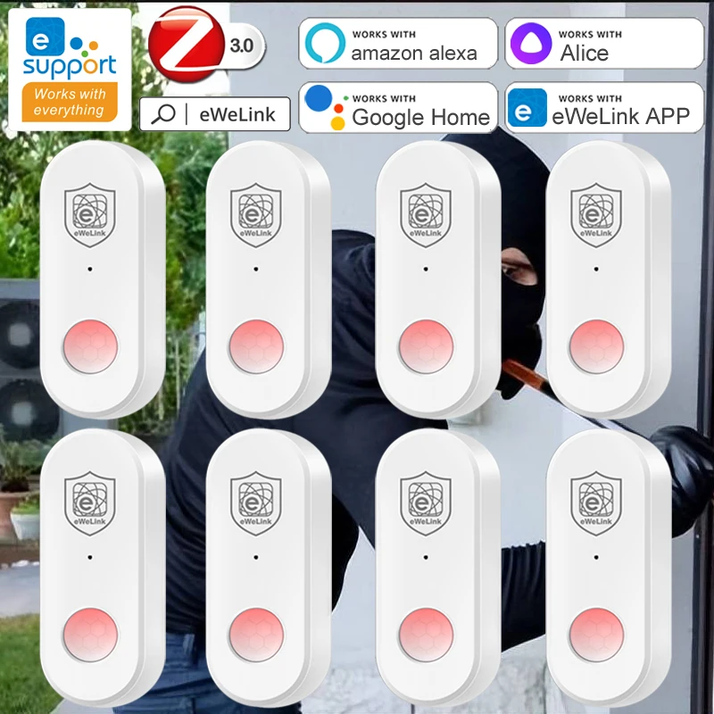 

EWeLink Zigbee Human Motion Detector PIR Infrared Sensor Smart Home Security Alarm APP Remote Control Works With Zigbee Gateway