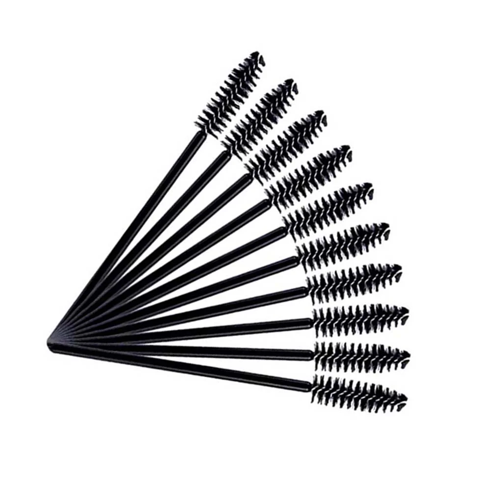 Pinceau applicateur de cils, outil de maquillage pour les yeux, baguettes de mascara noir poulet, 150 pièces