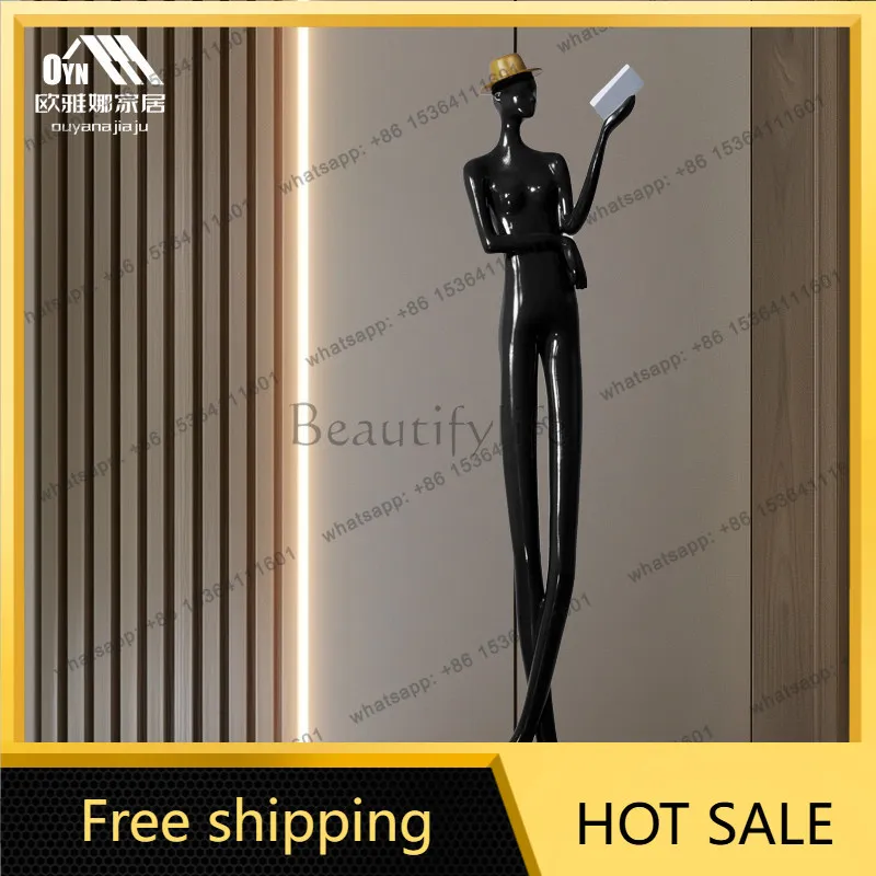 Floor-to-ceiling portrait sculpture decorative large ornament figure sculpture artwork