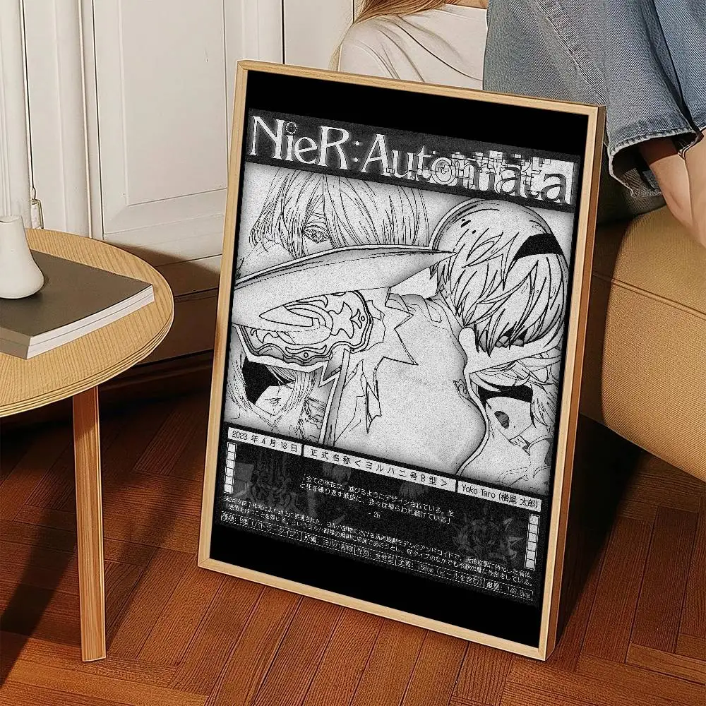 1pc NieR Automata Poster Self-adhesive Art Waterproof Paper Sticker Coffee House Bar Room Wall Decor #5