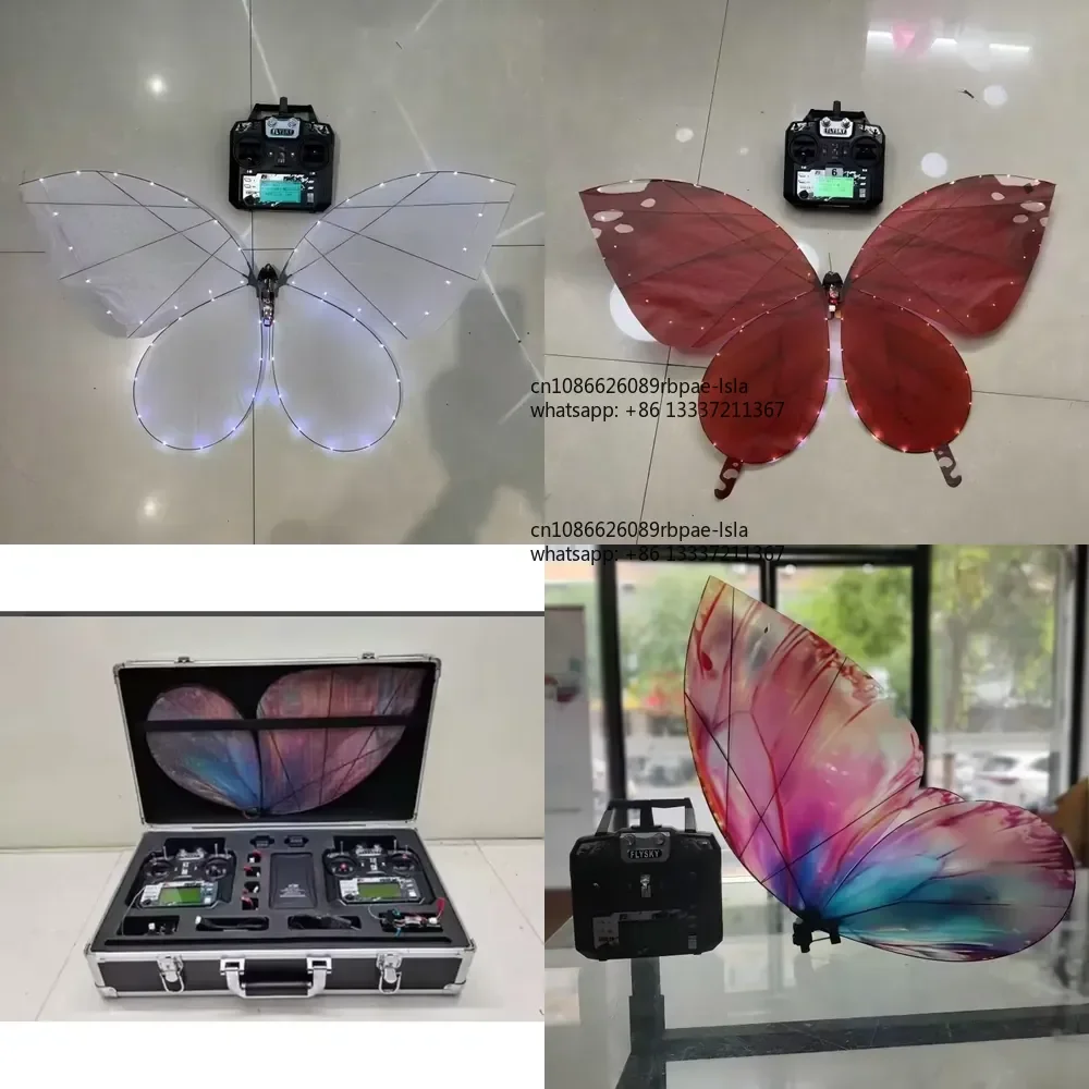 Wholesale Price Remote-controlled Flapping-wing Bionic butterfly Toy Wedding Party Mini Flying butterfly