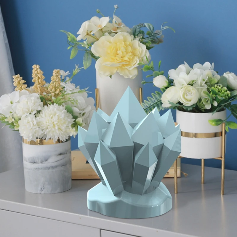 Molde fundición piedra cristal, decoraciones hechas a mano, molde silicona para manualidades DIY N0HE