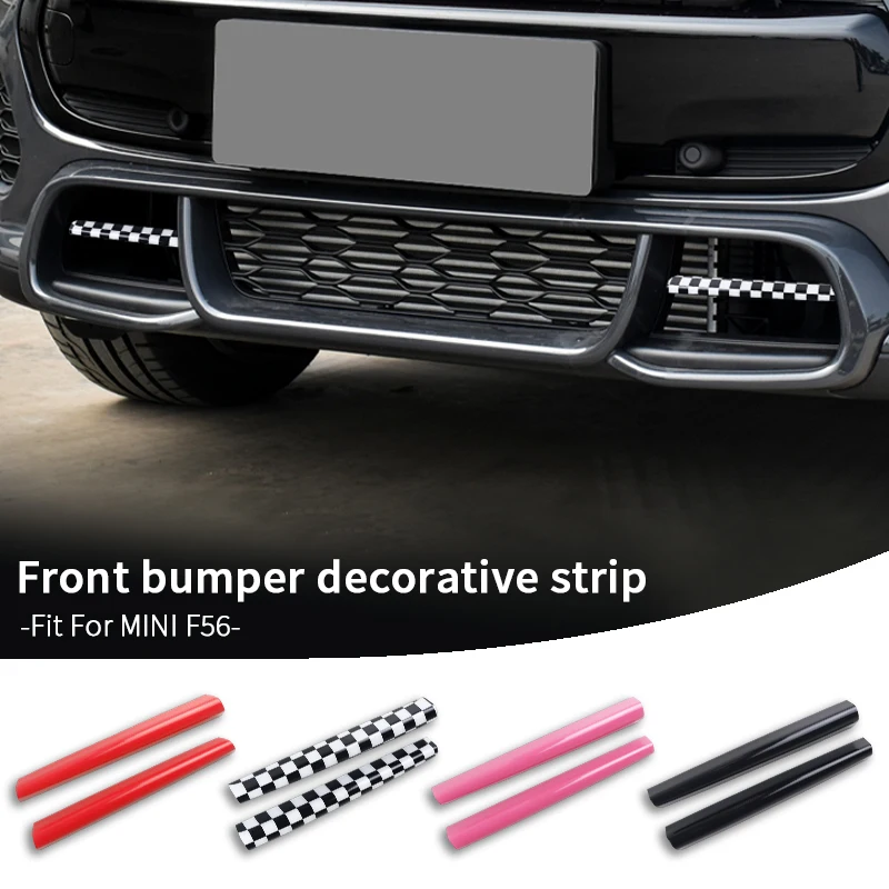 

2PCS/Set For MINI COOPER F56 Exterior Accessories Car Fogless Grille Front Bumper Into Trend Ventilation Decoration Trim Cover