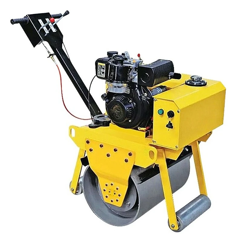 600 type walk-behind single-wheel vibratory roller, seat-mounted double-wheel small roller
