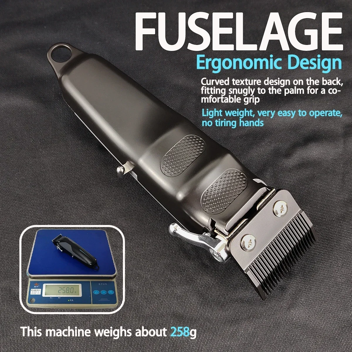 المهنية الكهربائية اللاسلكي المقص BRDCLIP 005 006 6500 دورة في الدقيقة المحركات الحلاق مجموعة أداة تهذيب اللحية ماكينة قص الشعر للرجال