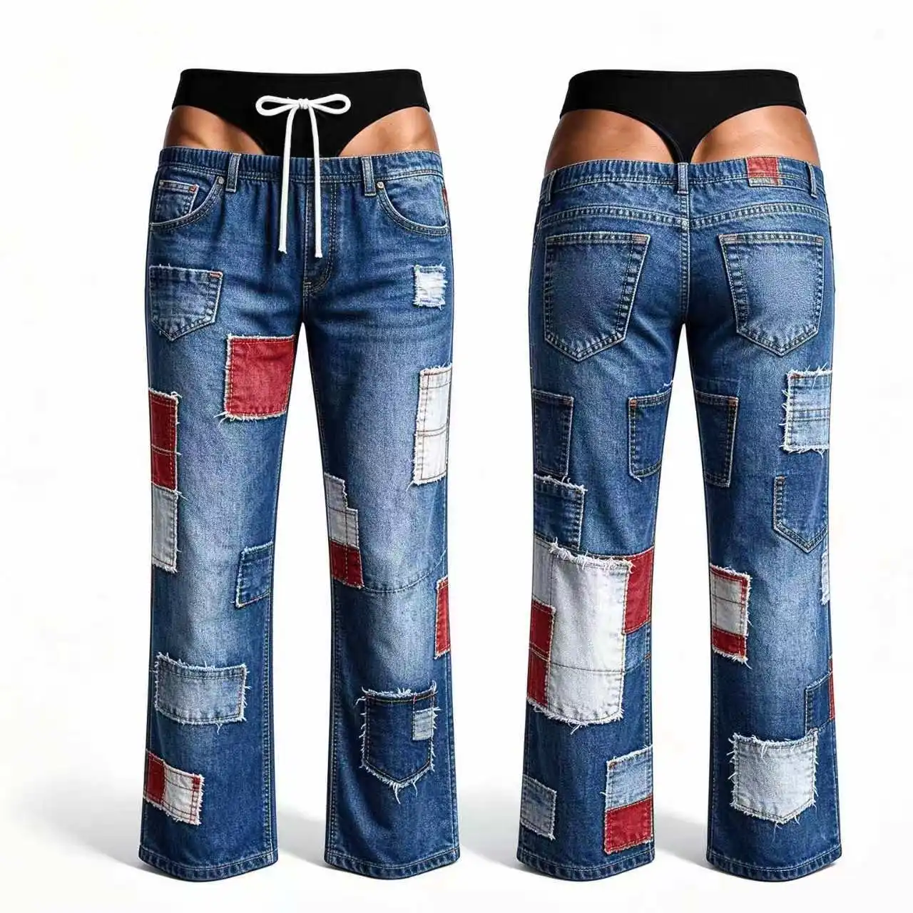 Men's New Cartoon Animal Digital Printed Fun Hip Pants Christmas Event Party Quick Drying Loose Pants