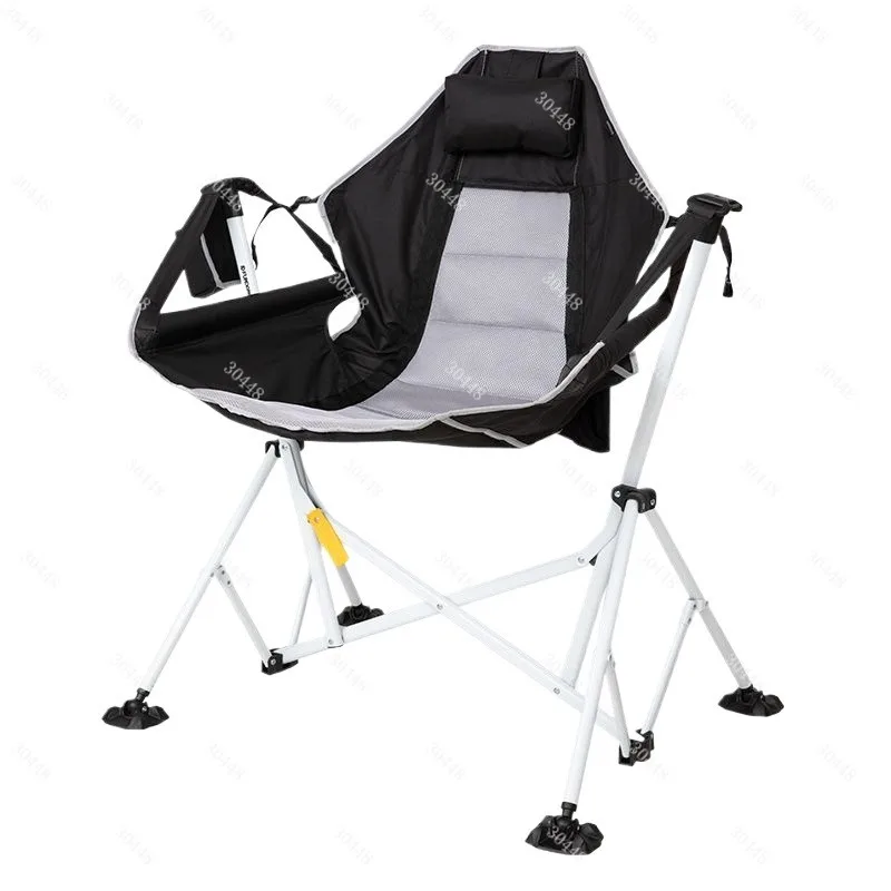 

Outdoor Folding Portable Rocking Chair Camping Hanging Chair Adult Leisure Seat