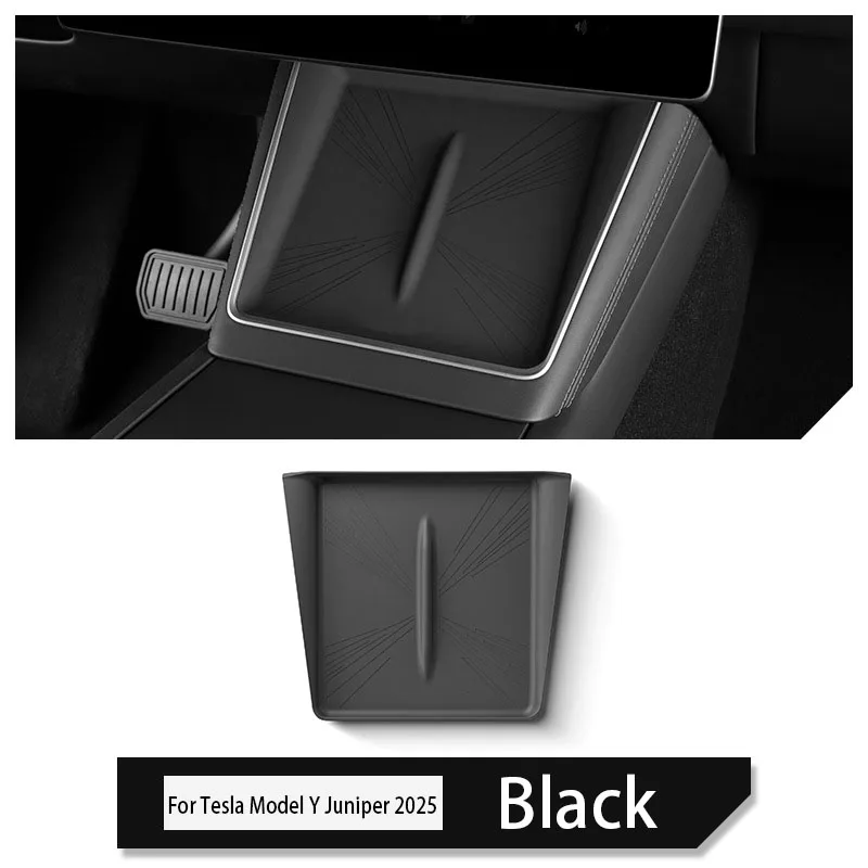 Car Central Control Wireless Charging Silica Gel Pad Anti-Skid Pad for Tesla Model Y Juniper 2025 2026 Car Interior Accessories