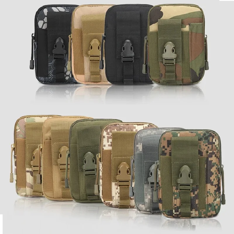 

Тактическая поясная сумка Molle Fanny Molle Pack, водонепроницаемая камуфляжная сумка для охоты на открытом воздухе, нейлоновая сумка для хранения инструментов