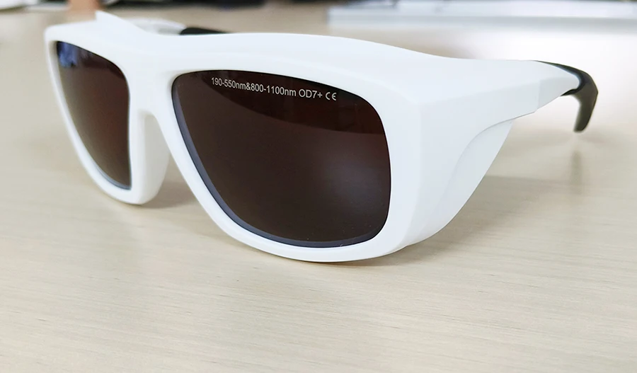 Laser-Schutzbrille OD 7+ Sicherheitsbrille 532nm 808nm 1064nm Wellenlängen-Augenschutz für Violett-, Blau-, Grün- und Infrarot-Laser – Detail 5