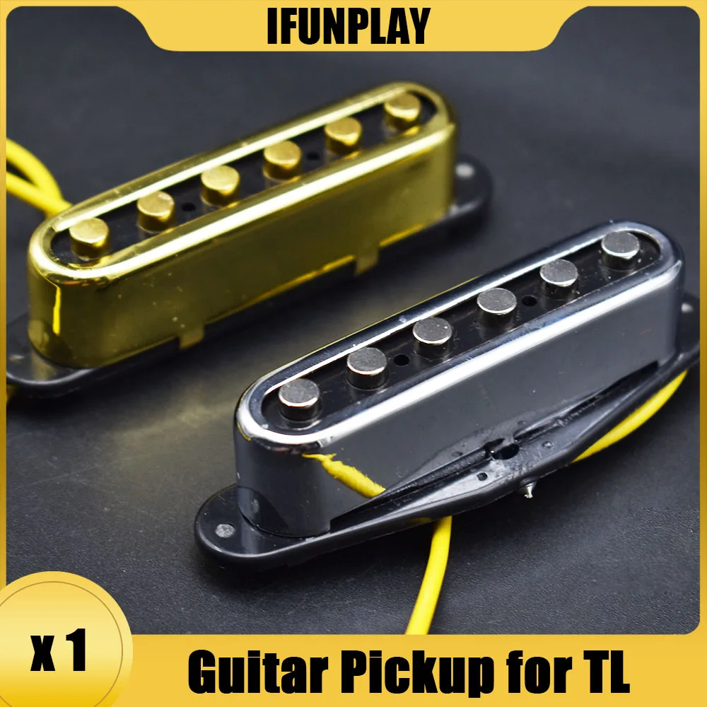 1Pc Electric Guitar Pickup Open Type 6 Strings Neck Pickup for TL Electric Guitar Chrome Gold Guitarra Accessories New