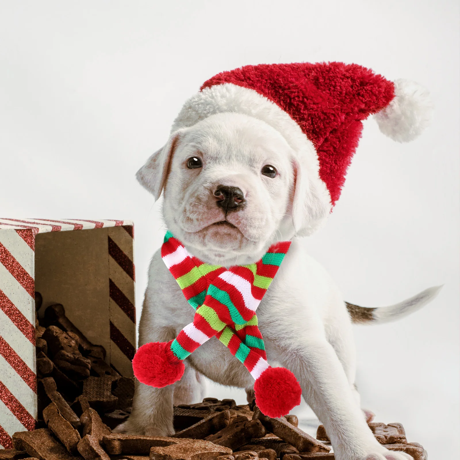 

1Set Dog Scarf and Headband Set High-Quality Materials Simple Generous Design Easy to Use Pet Party Supplies Dog Costume Set