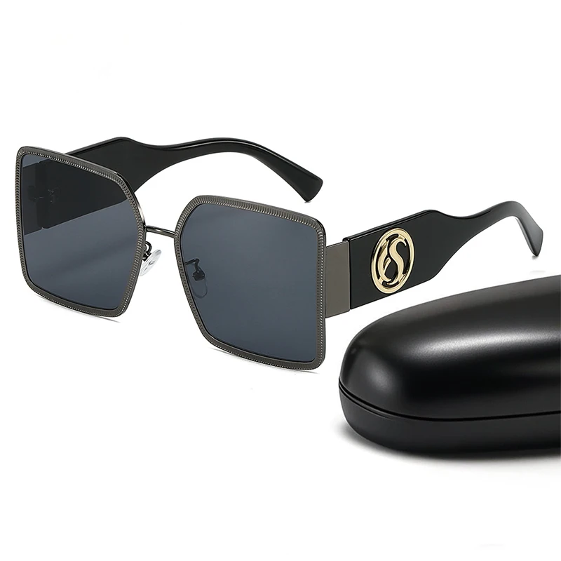 

Oversized Square Gradient Sunglasses for Men Women Brand Design Luxury Outdoor Sports UV Protection Black Sun Glasses Eyewear