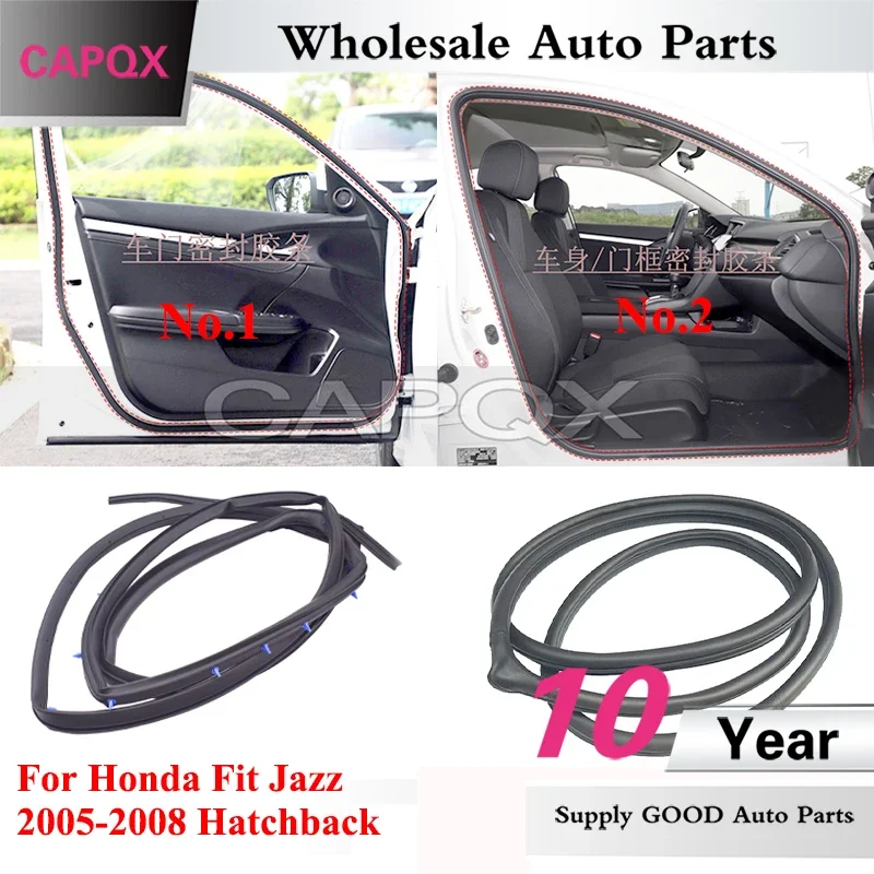 

CAPQX For Honda Fit Jazz 2005 2006 2007 2008 Hatchback Car Door Sealing Strip Door Frame Sealing Strip Waterproof Sealing Strip