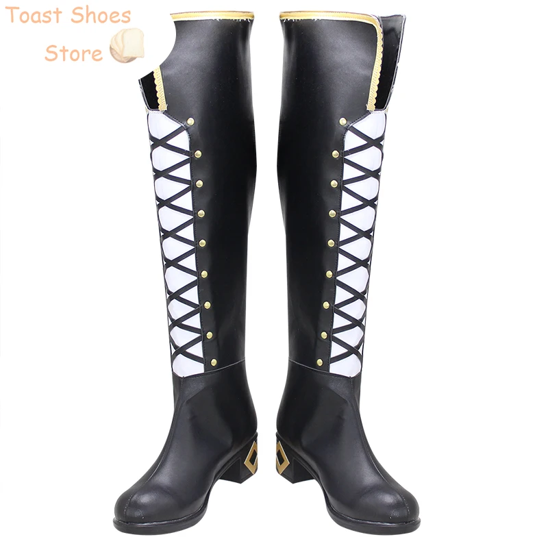 Miyashita ai cosplay schuhe lovelive nijigasaki high school cosplay prop pu lederschuhe halloween party stiefel kostüm prop