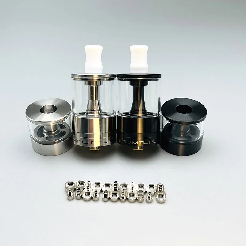 DSXvape Dvarw MTL FL 24mm RTA 단일 코일 공기 흐름 탱크 재구성 가능한 분무기 RTA 316ss 3.5ml/6ml vape 탱크(11pcs AFC 인서트 포함)