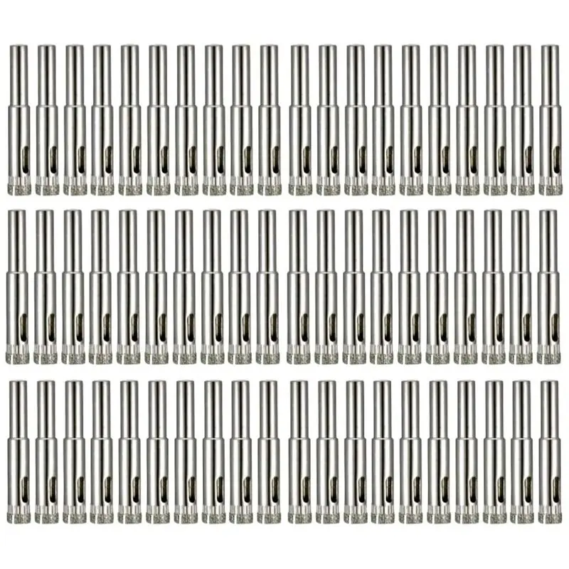 FIZP 120Pcs Diamond Drill Bit, 8Mm Diamond Coated Tip Hole Hollow Core Drill Bits Cutter For Glass Ceramics Porcelain Tile