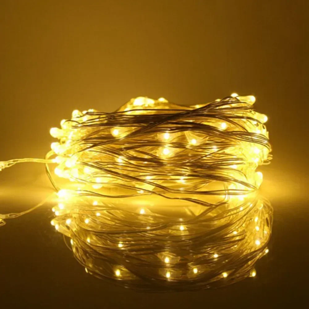 10M Led Fairy Lights Copper Wire String Holiday Outdoor Lamp Garland Christmas Tree Wedding Party Decoration LED String Lights