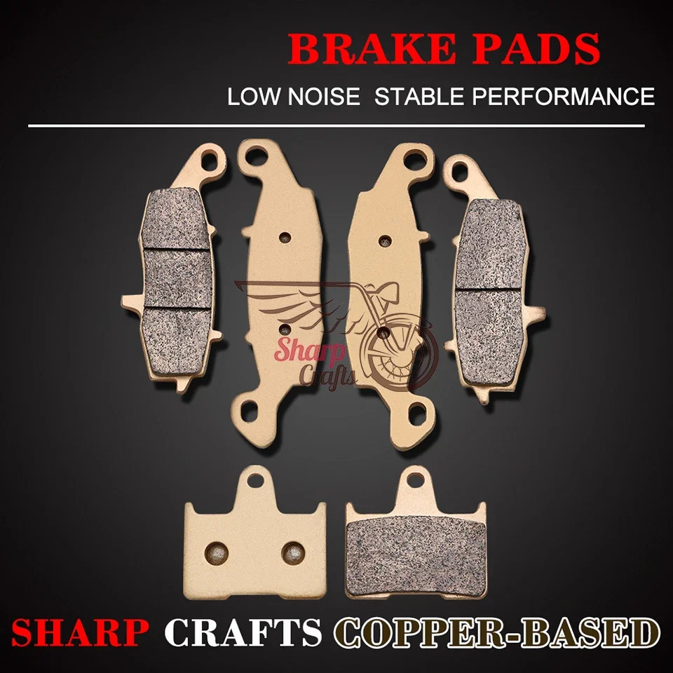 Motorcycle Front Rear Brake Pads Set For Suzuki GSF650 05-06 GSF 650 Bandit S 2005 2006 Copper-based Metal Sintering