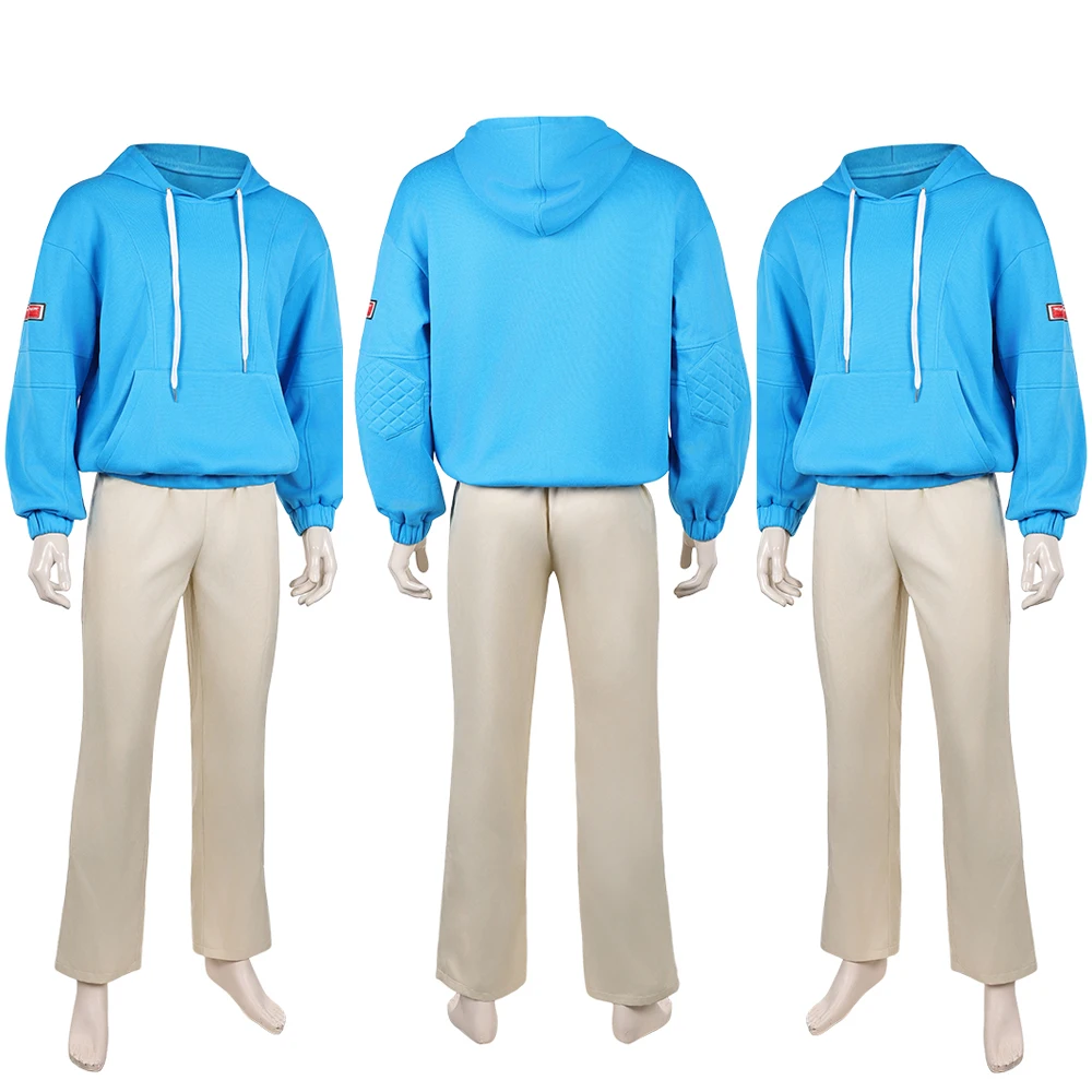 Anime Days of Sakamoto Cosplay Shin Asakura Hoodie Pants Cloth Party Disguise Roleplay Halloween Costume Carnival Outfits Suits view 2