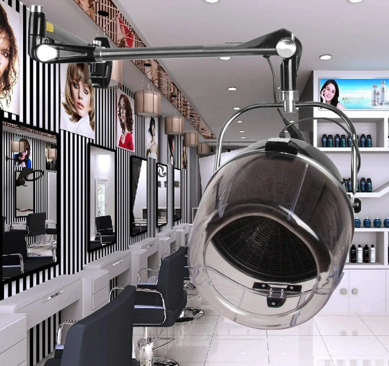 Professional Wall-mounted Drying Accelerator Barber Shop Perm Machine Flying Saucer Accelerator Dryer Hanging Drying Machine
