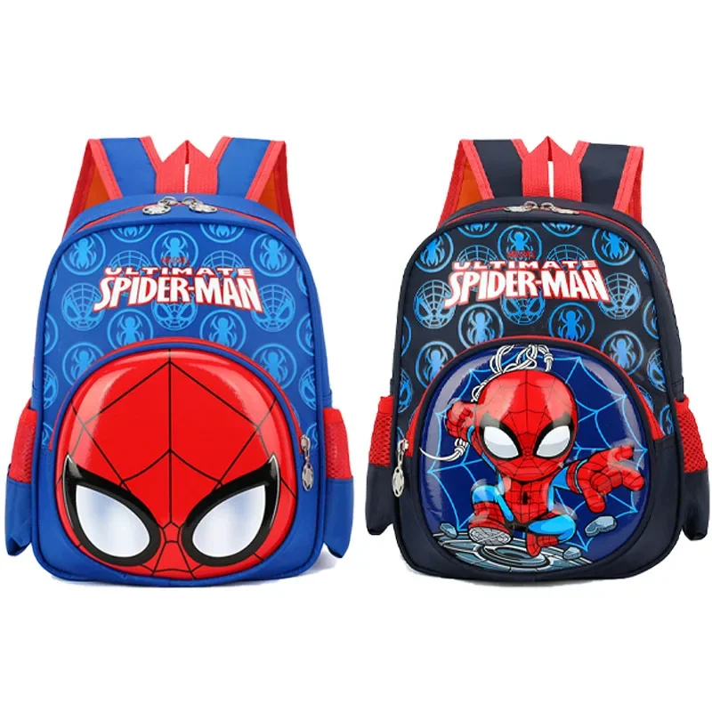 Spiderman Backpack Spider-man Schoolbag Children Spider Man Double Shoulder Bag Student Storage Pouch Boy Gift Anime Figures Kid