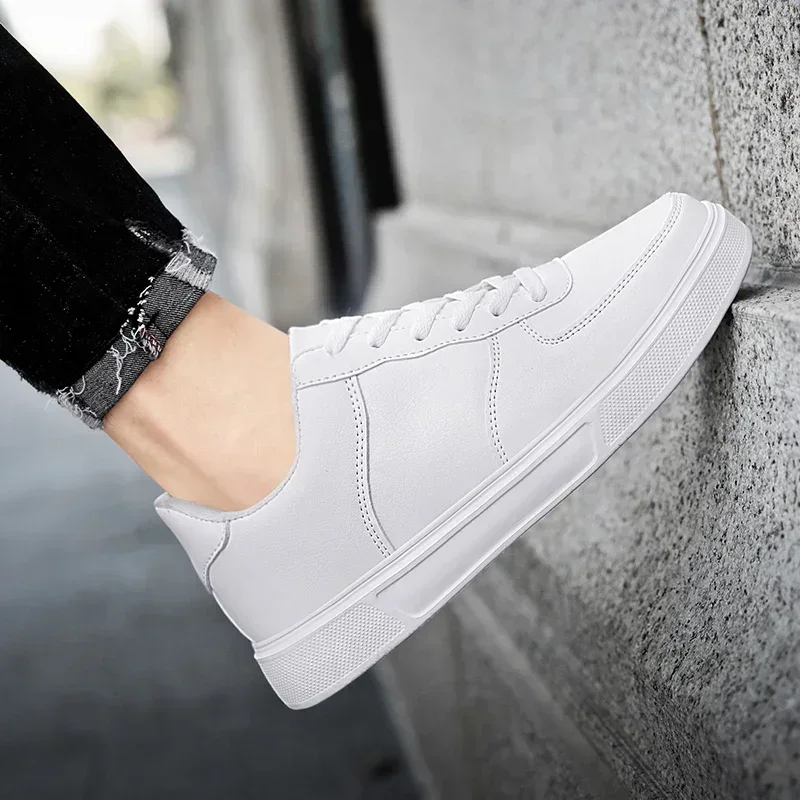 Classic Skateboarding Sports Shoes White Sneakers for Men Women Comfort Leather Sneakers Men Trainers Basket Homme Big Size 47