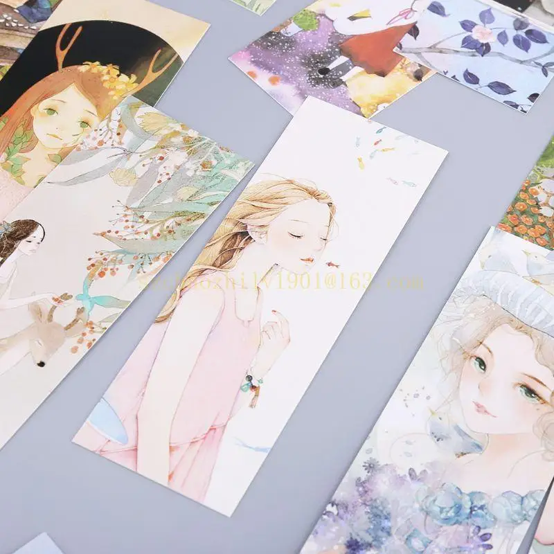 62ka 30pcs Girl BookMarks Paper Page Page Примечания метка