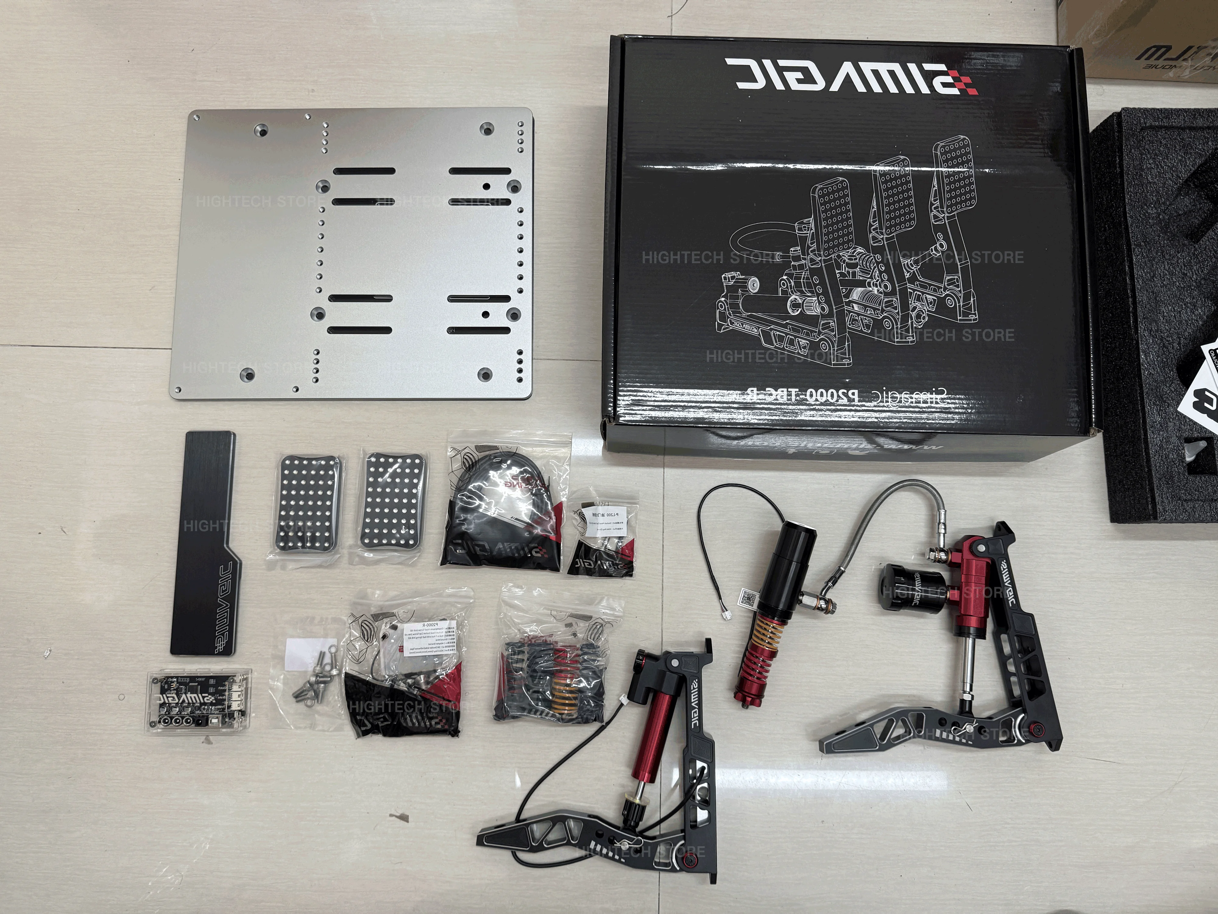 Simagic P2000-100KG ３ペダル + ロングスロットル SIMAGIC Simagic P2000-100KG ペダル シマジック 100kg