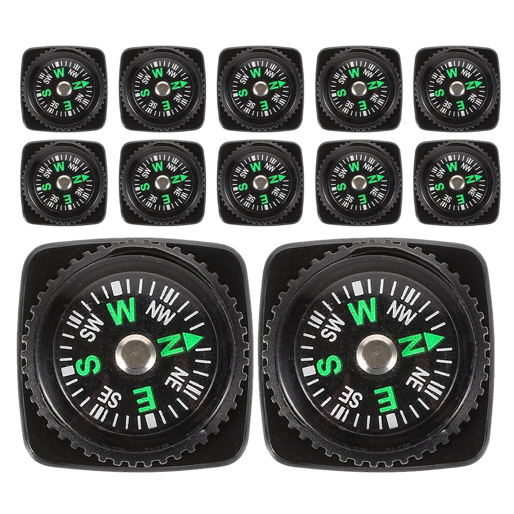 

25pcs Outdoor Compass Durable High Sensitivity Portable Small Compass Watch Lightweight Survival