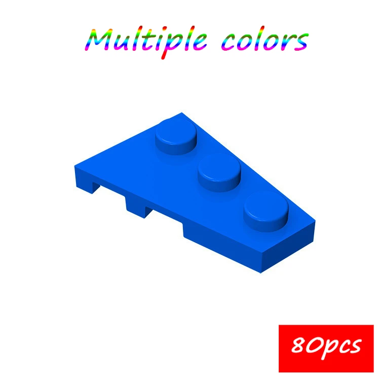 

MOC 80 шт. 43722 клин 3x2 правые строительные блоки тарелка доска кирпичная головоломка развивающие игрушки «сделай сам» подарки на день рождения для детей