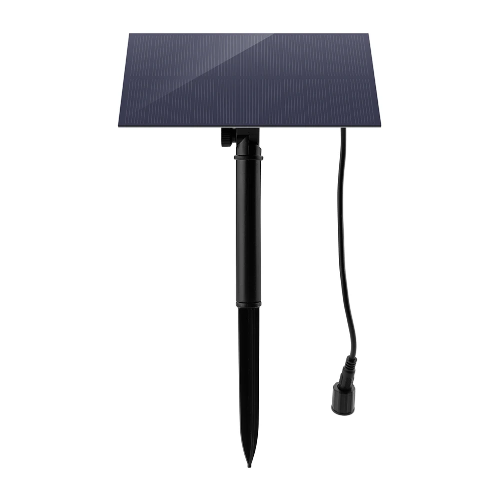 5W 5V Fontana Pannello Pompa Decorazione del Giardino con Palo Pannello Solare Pompa Sistema di Irrigazione Risparmio Energetico 180L/h Kit per Acquario