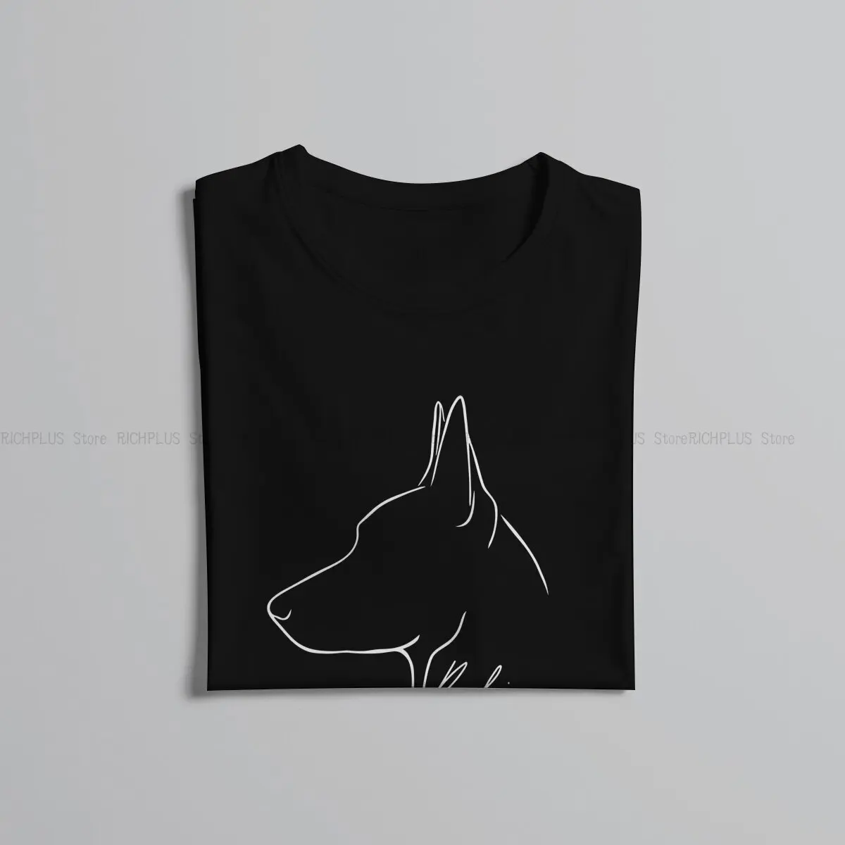 K-9 Unit Police Dog TShirt Belgian Malinois Dog Canine Profile Elegant Polyester T Shirt Oversized Men Tee Shirt Printing Trendy