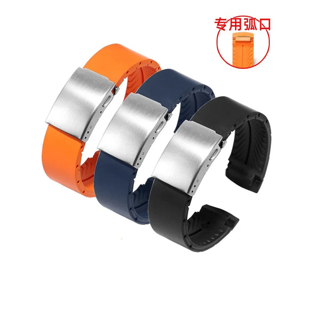 Elegant Silicone Strap For Tissot T044417A/T044430A Fine Steel Buckle Band 20mm