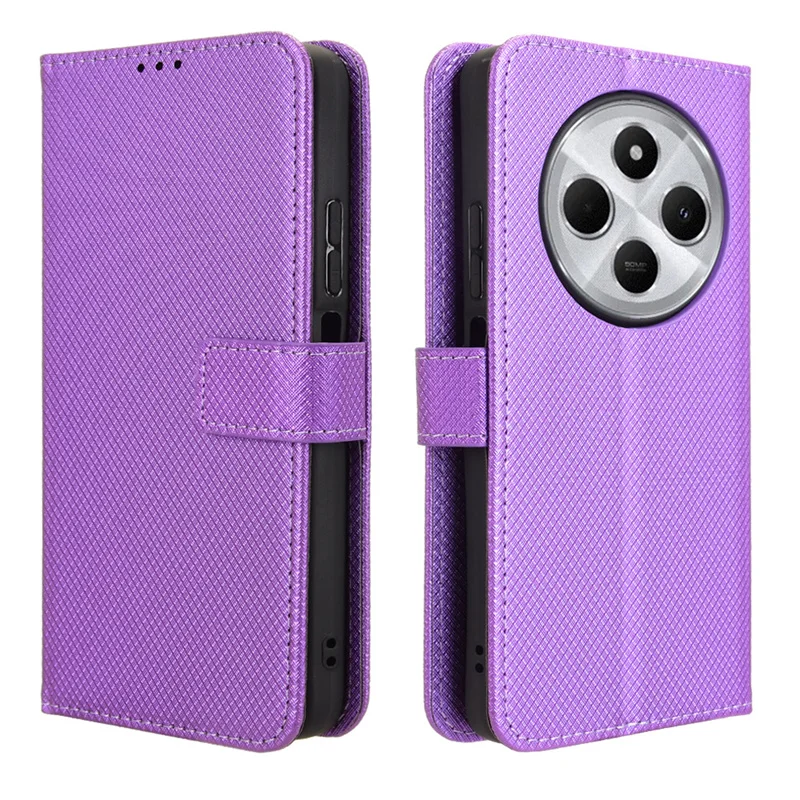 For MI Redmi 14C 4G 2024 Case Flip Leather Cover Silicone Soft TPU Phone Case For Xiaomi Redmi 14C 4G Book Wallet Cover
