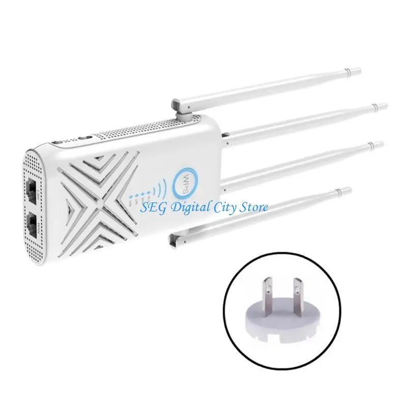 U75B 2.4GHZ 5GHZ نطاقات مزدوجة 1200Mbps موسعات مكرر إشارة معززات واي فاي توسيع تغطية واي فاي 4 هوائي خارجي #1