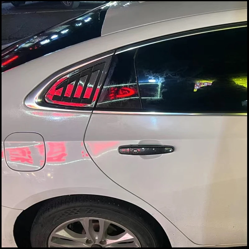 

For Chevrolet Malibu 2016-2020 Rear Window Blind Shades Louver Vent Cover Sticker Trim Car Accessories