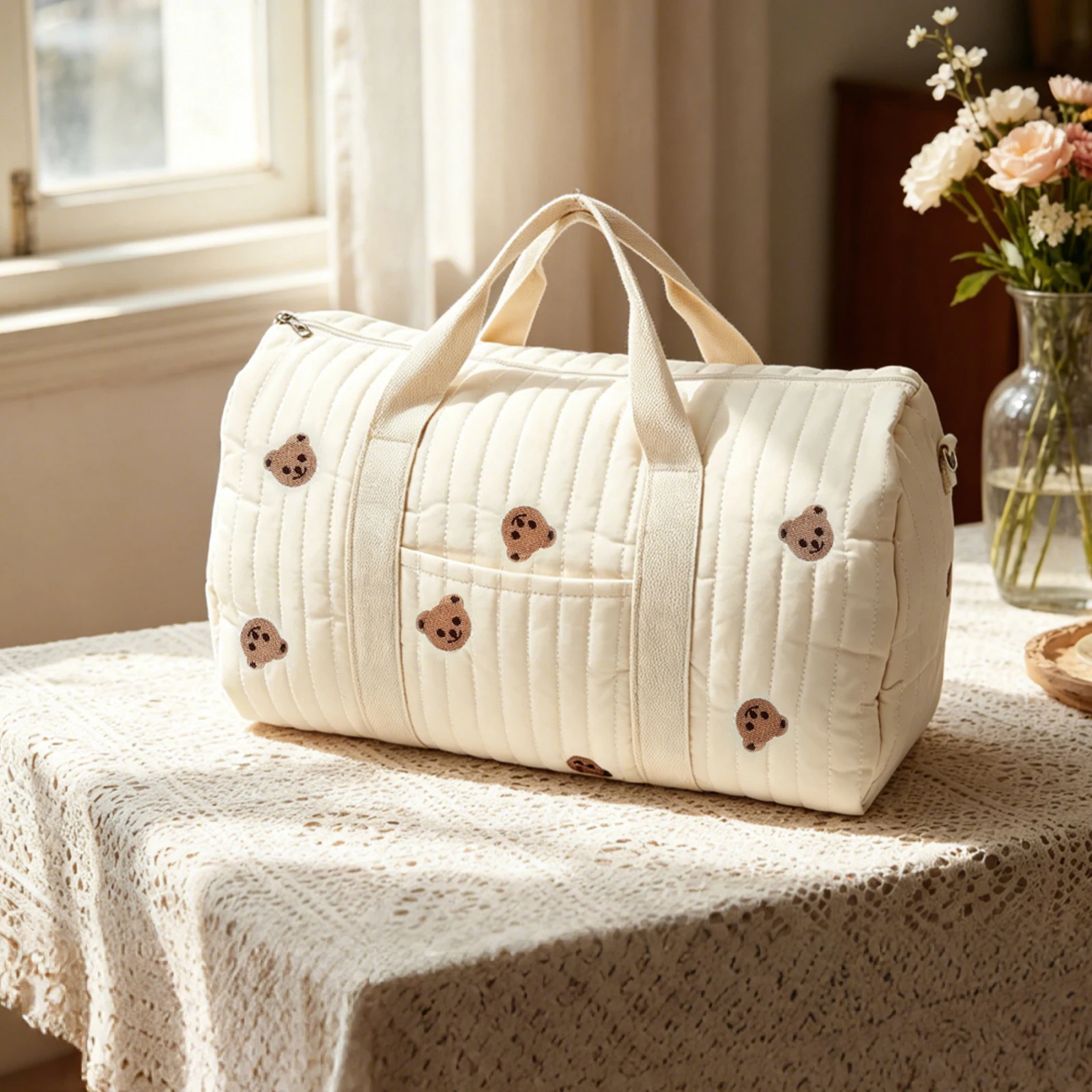 

Large Mommy Bag Baby Diaper Storage Bag Large Capacity Baby Items Organizer Portable Multifunctional Diaper Bag Handbag