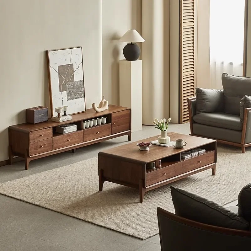 North American Walnut Solid Wood Nordic Coffee Table