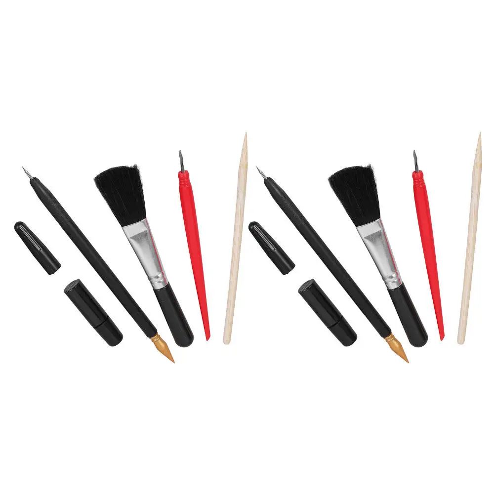 10 PCS Dual Tip Coloring Pen Drawing Pens for Artists Painting Tools Scraping Scratch Manual Board Scratcher