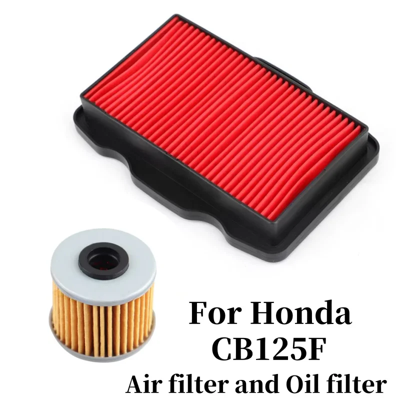 

Motorcycle Air Oil Filter Element for Honda CB125F Water Washable Air Intake Filter Cleaner Moto Bike Engine Accessories