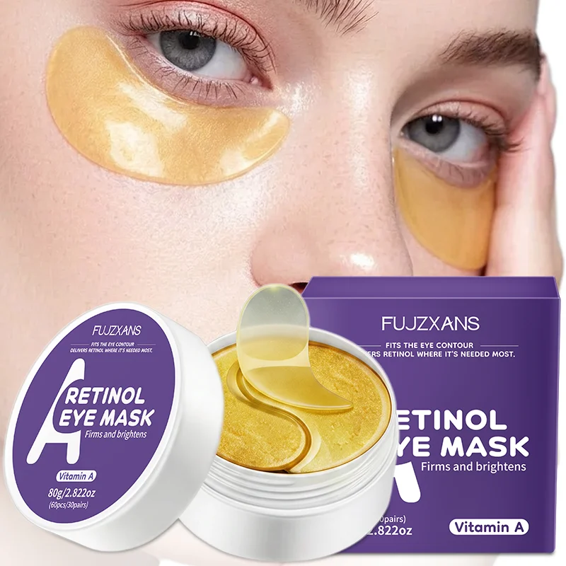 Mascarilla para Ojos con Retinol y Colágeno, Parches de Vitamina A para Debajo de los Ojos – Hidratantes, Reducen las Bolsas y las Ojeras, Antienvejecimiento, Iluminadoras