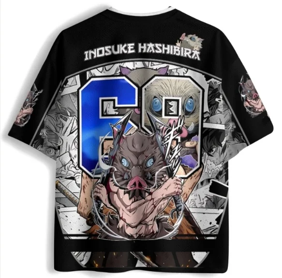 Ghost Slayer Blade Children's V-neck T-shirt Wild Boar Head Warrior Blade 3D Printed Men's T-shirt Women's T-shirt