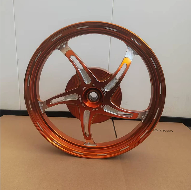 17 Inch Durable Forged Aluminum Alloy Rear Wheel for Electric Bike/Motorcycle - 125cc/150cc/200cc