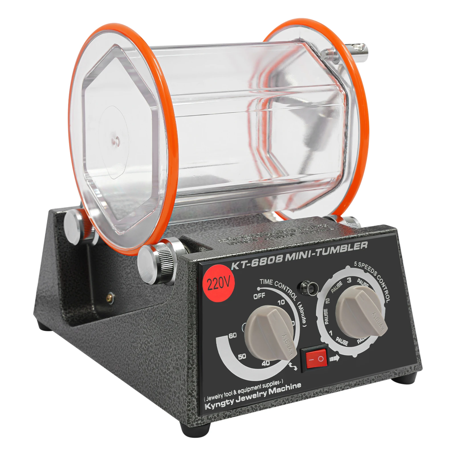 

60W Electric Polisher,5-speed Control Gold Silver Jewelry Polishing Machine,with Timer Knob, Forward/reverse Switch