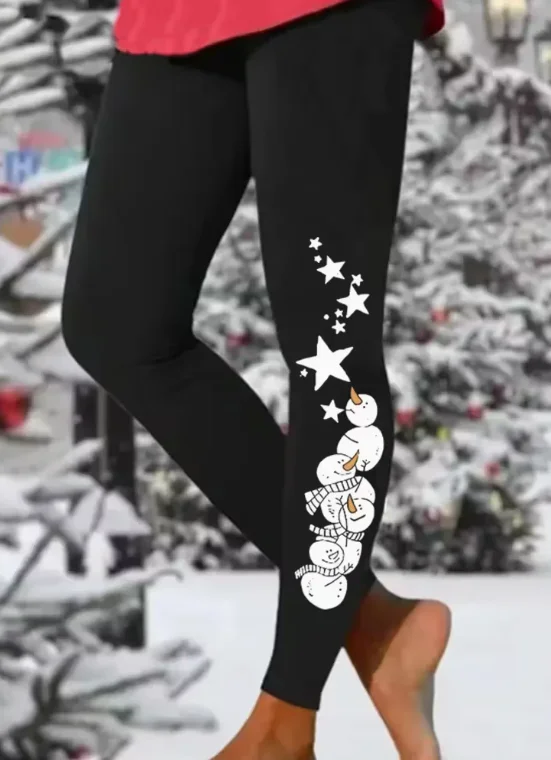 Autumn Winter Christmas leggings Women Fashion Leggings Stretchy Slim Tights Sexy Yoga Pants Trendy Cool Workout Trousers