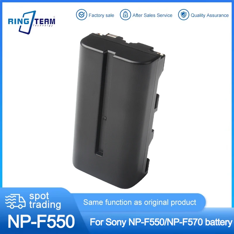 Rechargeable NP-F550 NP F550 Battery For Sony Hi-8 Handycam Camcorder Compatible with NP-F330 F530 F570 F730 F750 Power Supply