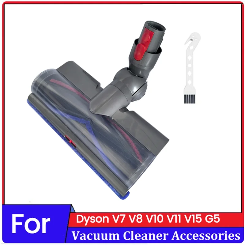 Cabezal de cepillo de accionamiento directo para Dyson V7 V8 V10 V11 V15 G5, accesorio de vacío con detección de polvo LED para limpieza de suelo de alfombras 83x