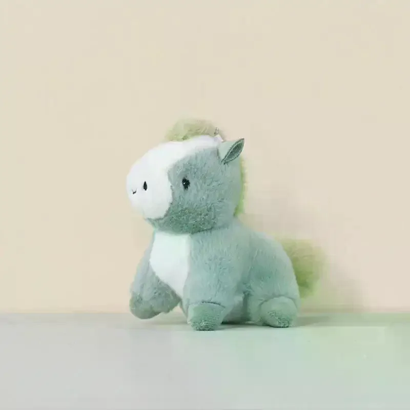 Schattige pony pluche sleutelhanger cartoon gevulde pop mascotte hanger rugzak hangende decoratie hanger nieuwjaar accessoires geschenken