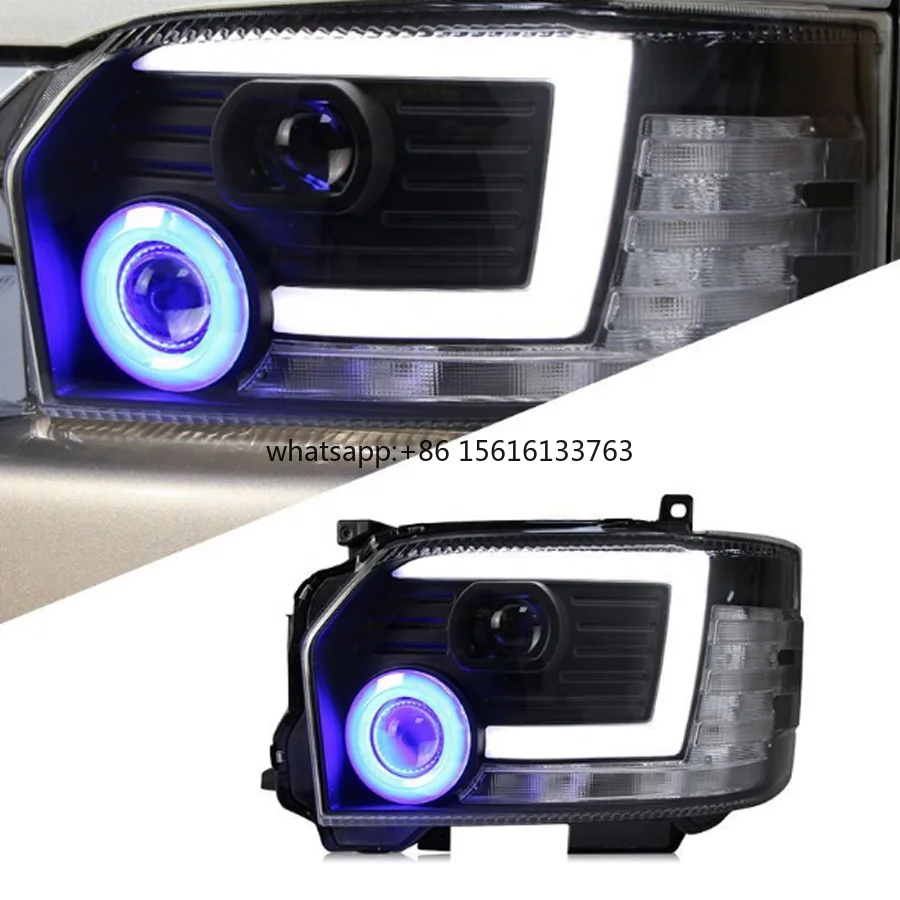 

Front Lamp Headlights Angel Eyes Front Lamp Assembly Suitable for HIACE 2014-2018